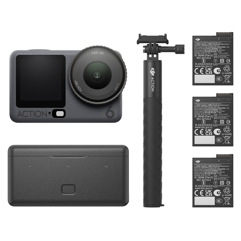 Camera-sport-Dji-Osmo-Action-6-Adventure-Combo-Gris-Anthracite Cámara deportiva DJI Osmo Action 6 Adventure Combo - Gris antracita - Imagen 1