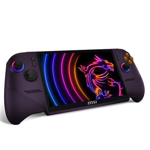 FFFF Paquete De Lanzamiento MSI Claw 8 EX AI + CG3EM 32GB 1 A SSD Púrpura + Película Protectora De Vidrio Templado + Bolsa De Viaje + Gorras De Chaqueta + Llavero De Garra - Imagen 1