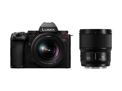 Pack-hybride-Panasonic-Lumix-S5-Mark-II-S-20-60mm-f-3-5-5-6-S-50mm-f-1-8 Paquete híbrido Panasonic Lumix S5 Mark II + S 20-60mm f/3.5-5.6 + S 50mm f/1.8 - Imagen 1